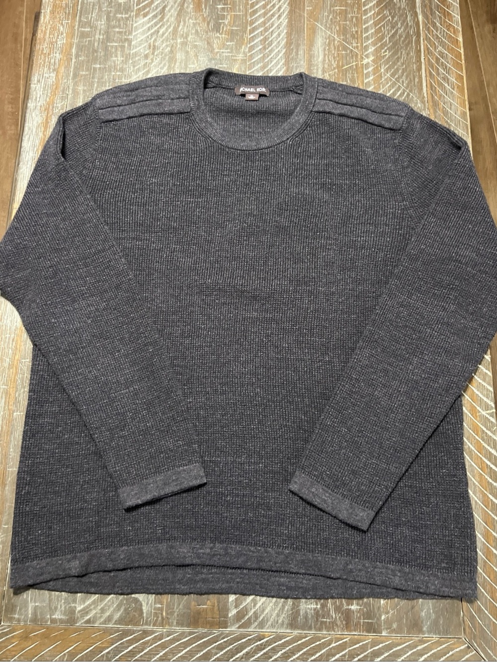 Michael Kors Dark Charcoal Crewneck Sweater XL